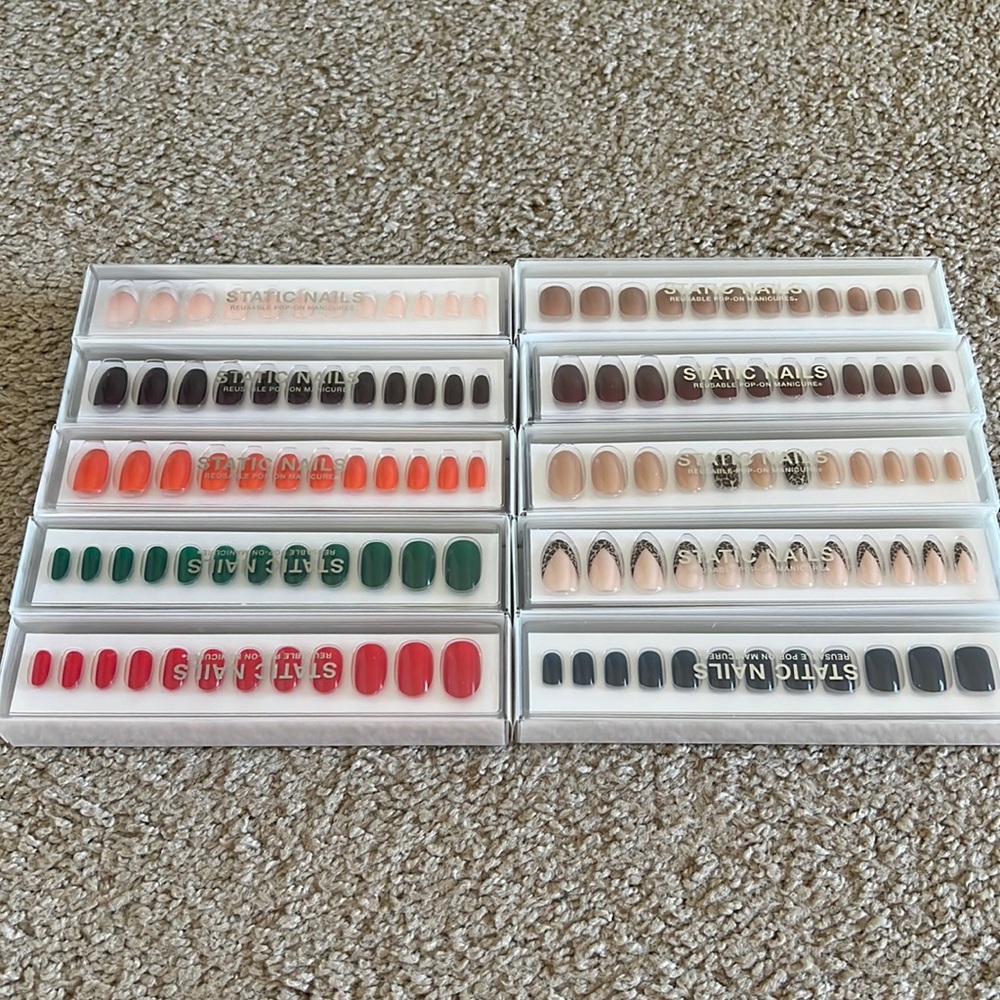 Set 10 pieces . Static Nails .